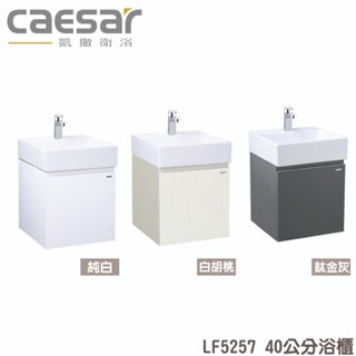 『洗樂適台南義林店』凱撒衛浴CAESAR 40公分一體瓷盆浴櫃組 面盆 浴櫃 面盆浴櫃組 LF5257 龍頭