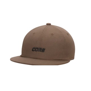 CONVERSE-棒球帽.鴨舌帽-咖啡色 基本款 老帽-10025899-A03 經典英文字