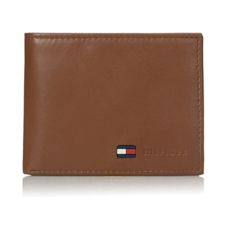 【AIU精品】Tommy Hilfiger 櫃上新款 男士皮夾 RFID 雙折錢包 060短夾 黑色/棕色