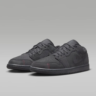 Nike Air Jordan 1 Low SE Craft 麂皮 深黑灰 男鞋 FD8635-001