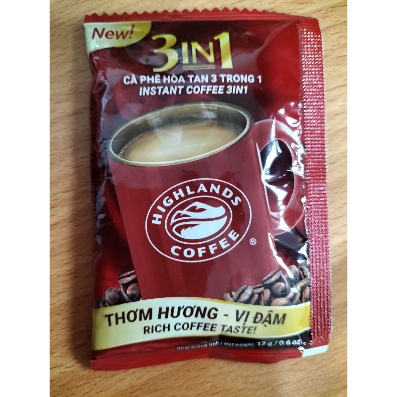 HIGHLANDS COFFEE 越南高原三合一即沖咖啡17g