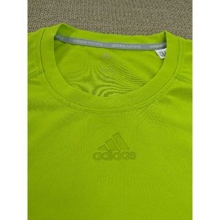 adidas 螢光黃螢光綠短袖運動T-shirt 慢跑衣 籃球衣