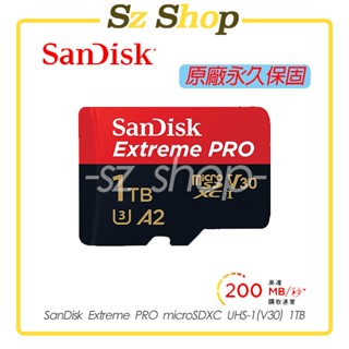 SanDisk Extreme PRO microSDXC UHS-1(V30) 1TB 原廠公司貨 永久保固