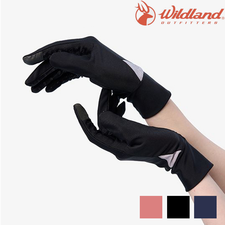 荒野 Wildland 中性款 戶外輕量防曬抗UV觸控手套 W1081