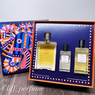 【克裡夫香水店】HERMES 愛馬仕 大地馥郁香根草淡香精限量禮盒(淡香精100ml+沐浴精80ml+鬍後乳40ml)