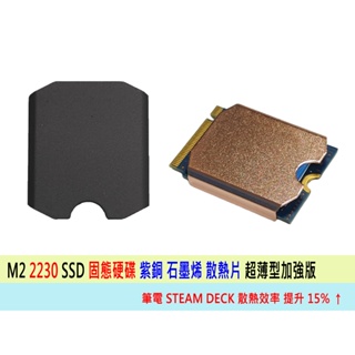 🔥台灣熱賣🔥 M2 SSD 2230 2280 SSD紫銅散熱片石墨烯導熱 固態硬碟 改裝 散熱 筆電