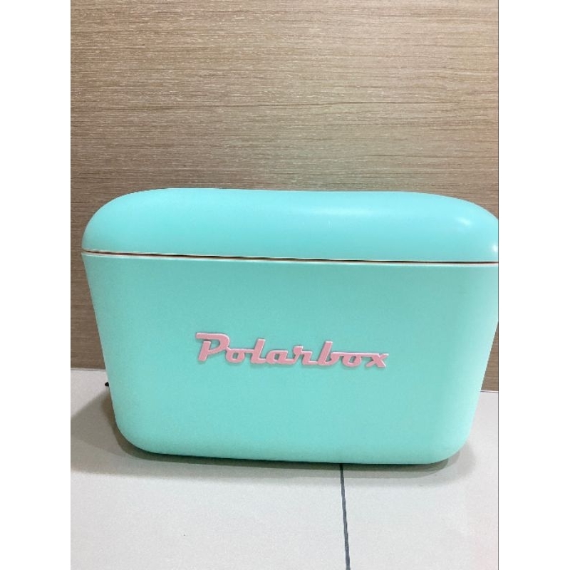 二手 西班牙 Polarbox 12L流行時尚 網美愛用 多功能攜帶式 露營野餐盒 保冰盒 行動冰箱 保冰桶 薄荷綠