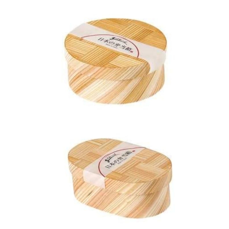 ［現貨-日本直送］日本網狀-純手工-木製便當盒(橢圓/圓形)日本製