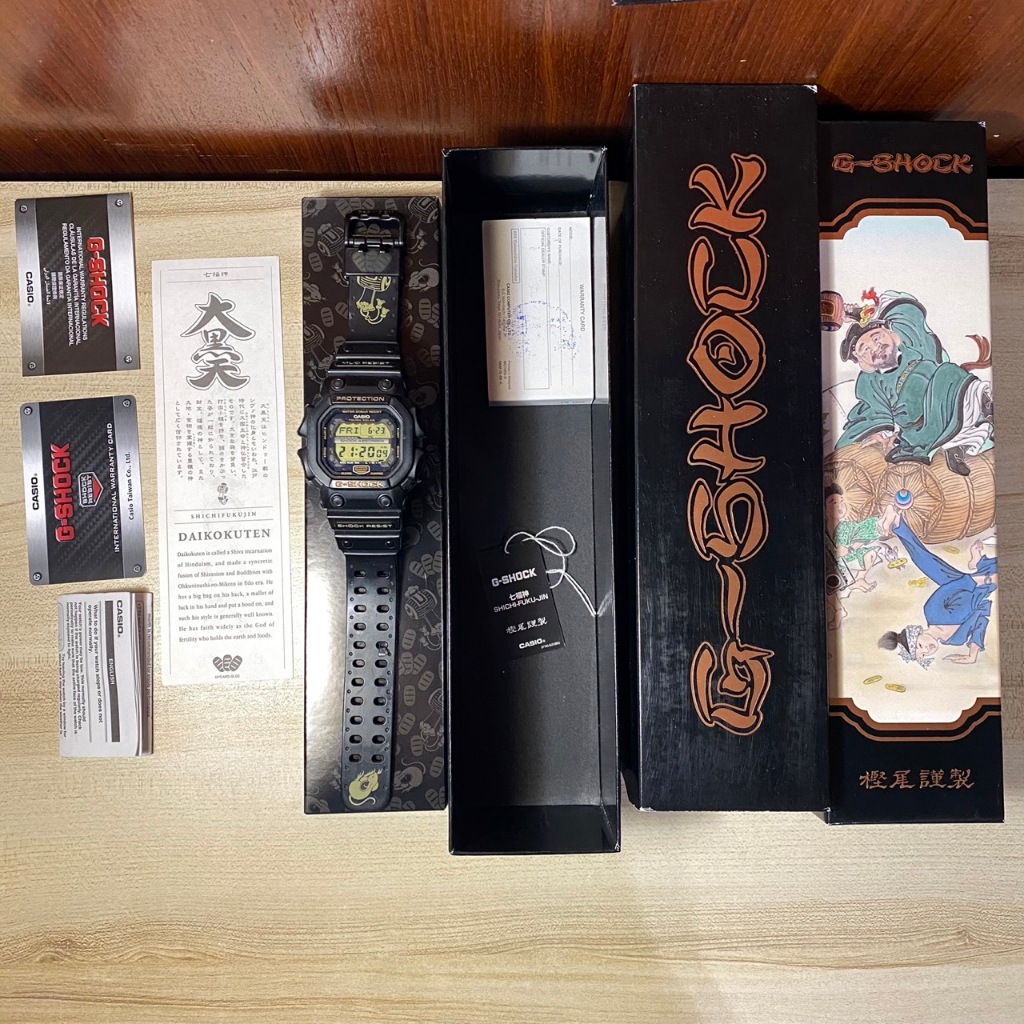 CASIO卡西歐G-SHOCK 日本神話七福神 (大黑天) 財富之神 (限量品) GX-56SLG-1