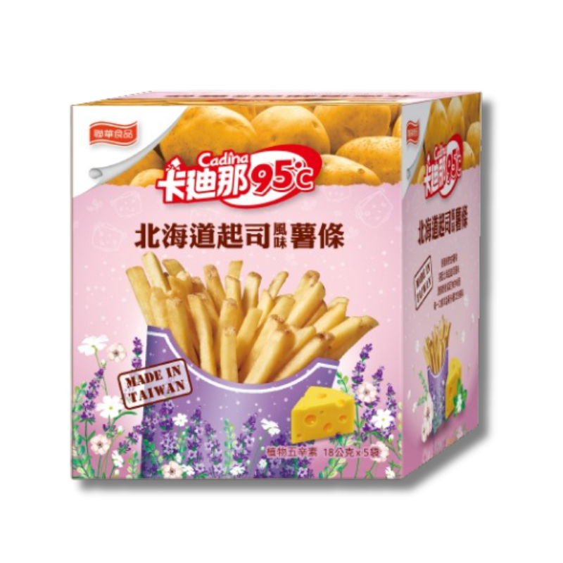 【卡迪那95℃】薯條-北海道起司風味(18gX5包)｜超商取貨限購27盒