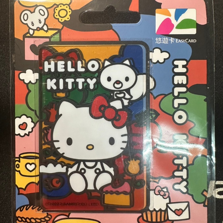 ﹙現貨﹚悠遊卡 - Hello kitty cutie land 悠遊卡-colorful ﹙透明卡﹚