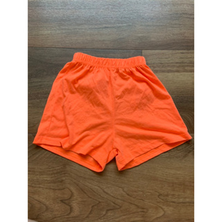 韓國品牌兒童螢光橘透氣短褲