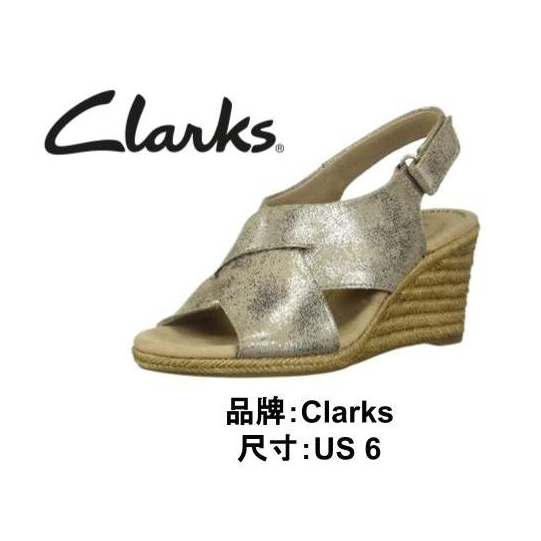 【美國正品】現貨 快速出貨 Clarks 女涼鞋 高跟涼鞋 高跟鞋 好穿 US6