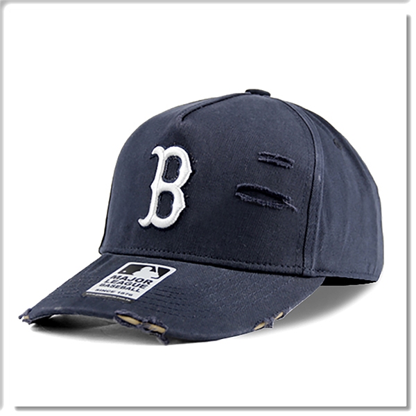 【ANGEL NEW ERA 】MLB Old Fashioned Cap  紅襪 深藍 水洗 破壞 卡車帽  帽子 藍