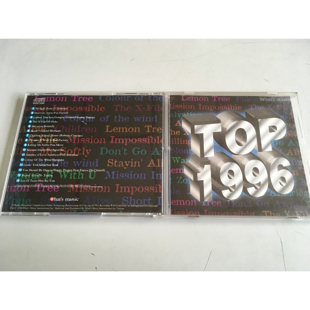 「環大回收」♻二手 CD 早期 絕版【TOP 1996】正版專輯 中古光碟 音樂唱片 影音碟片 自售
