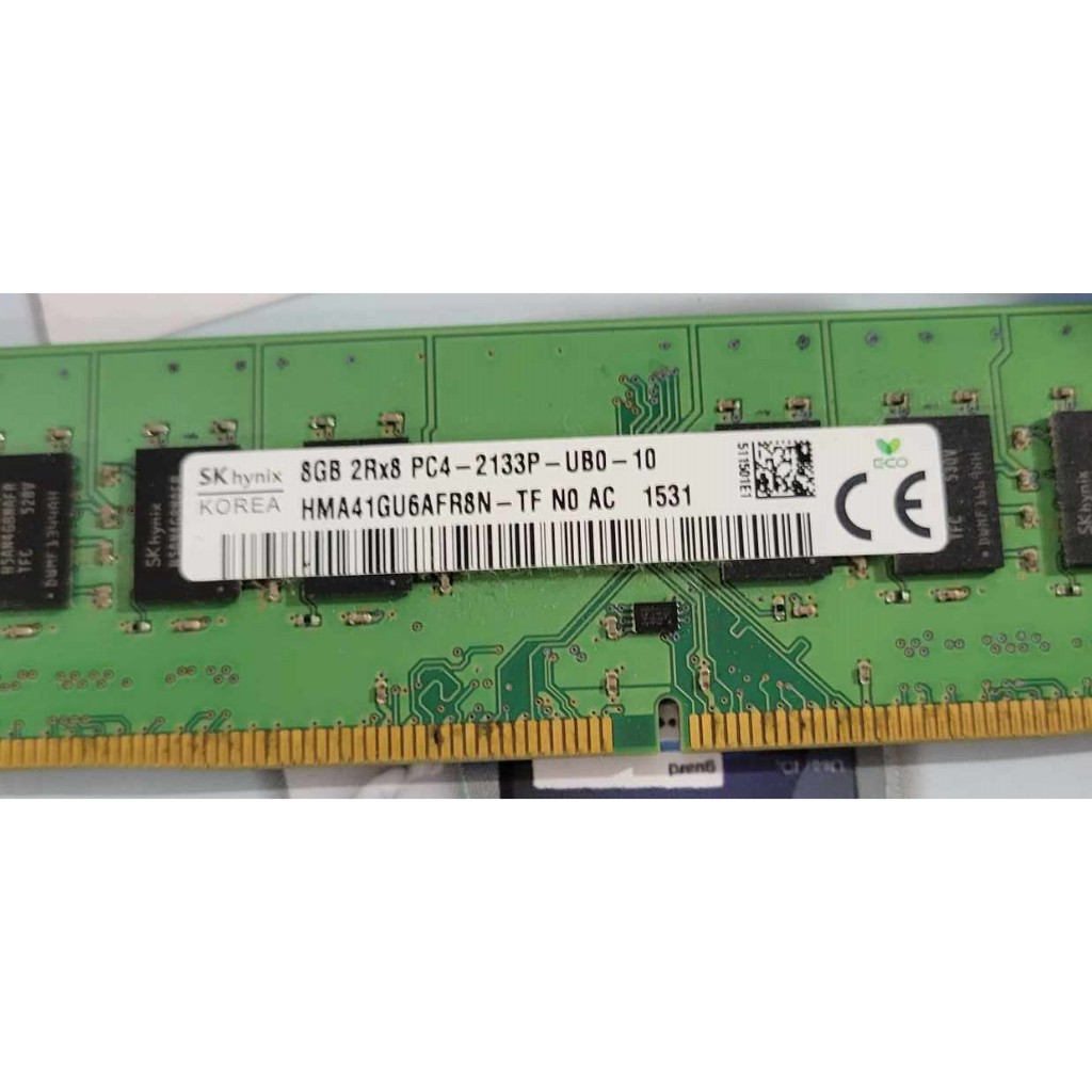 故障記憶體DDR4  2133  8G  海力士 HYNIX 1條，不確定故障原因250元