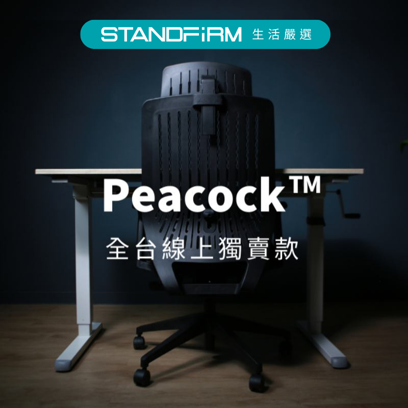Standfirm 線上獨家款 Backbone Peacock 人體工學椅 - 網座坐墊 升降扶手 辦公椅 椅子 現貨