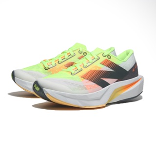 NEW BALANCE 慢跑鞋 FUELCELL V4 白橘 螢光 2E寬楦 運動鞋 男 MFCXLL4