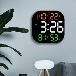 LED客廳時鐘 方倒計時 形掛鐘 鐘 健身房墻上數字掛鐘 農曆大號電子時鐘 日曆鐘 時鐘 掛鐘 電子鐘 計時器 快速到貨
