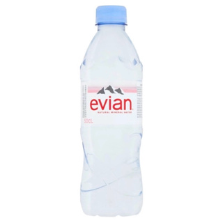 「台灣現貨」Evian 天然礦泉水 50cl(500ml)單罐售｜法國依雲水飲料飲品寶特瓶進口水costco｜