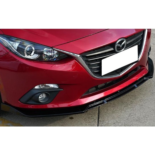 ~歐力斯~馬自達 MAZDA 14-19年 3代 MAZDA3 馬3 前下巴 定風翼 前定風翼 下巴 3件式