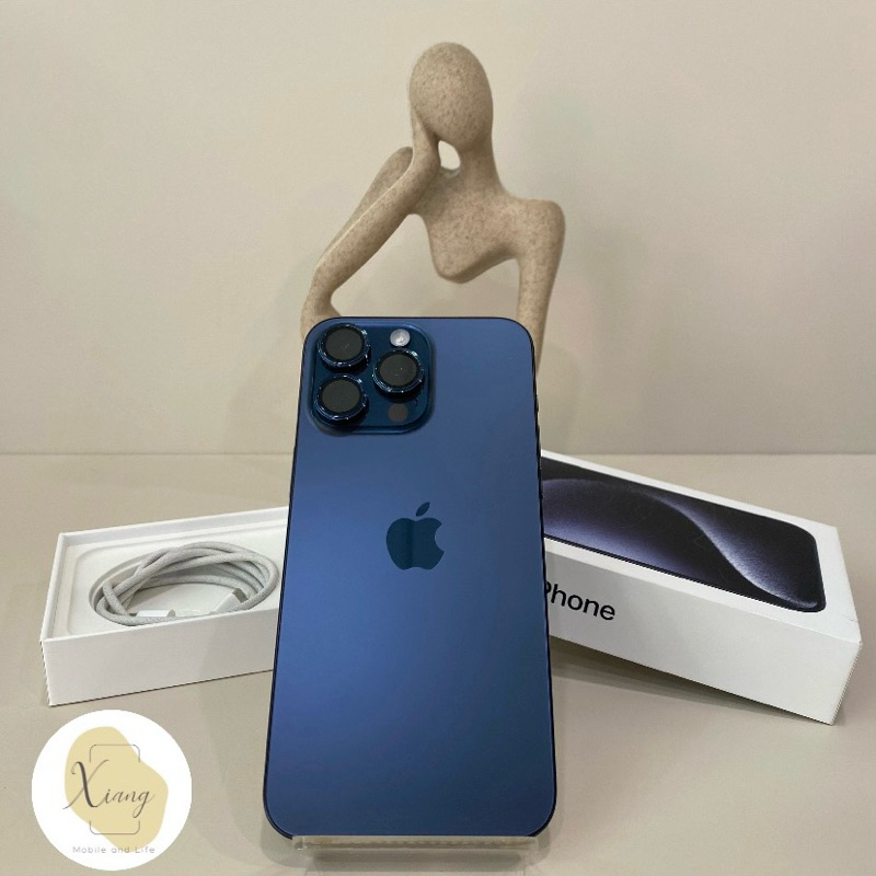 Apple iPhone 15 pro max 256g 鈦藍  中古機 二手機