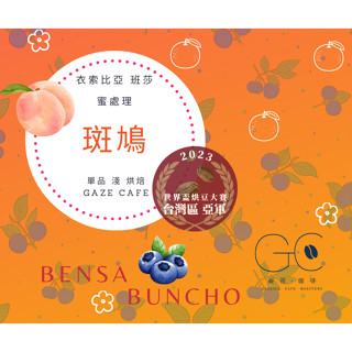 【臺灣區亞軍 2023世界盃烘豆大賽】斑鳩 咖啡豆 班莎 蜜處理 手沖咖啡 莊園咖啡豆 阿拉比卡