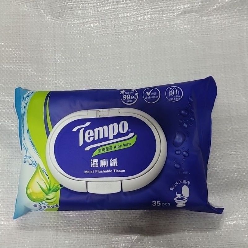 TEMPO 清爽蘆薈濕式衛生紙/35抽/1包