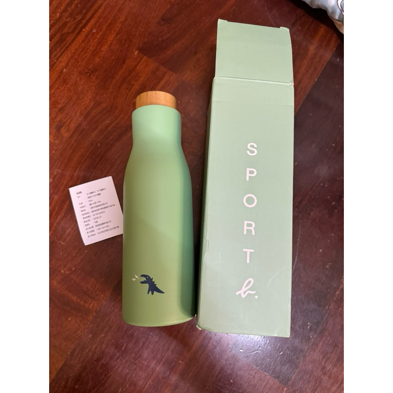 sport保溫瓶（綠木紋蓋）