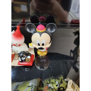 米奇 米老鼠 轉蛋 扭蛋 過年 mickey mouse 喜氣財神元寶盒玩 玩具金銀財寶裝飾小廢物 金元寶 發財 財神爺