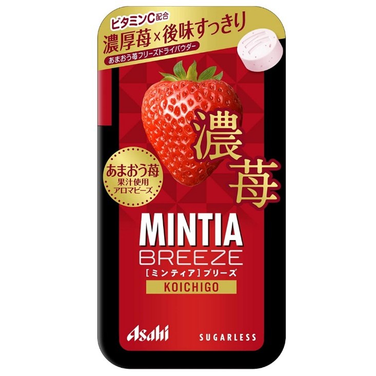 [現貨] 日本  MINTIA 濃郁草莓口味喉糖 口含錠 提神去味糖果 香甜草莓口味