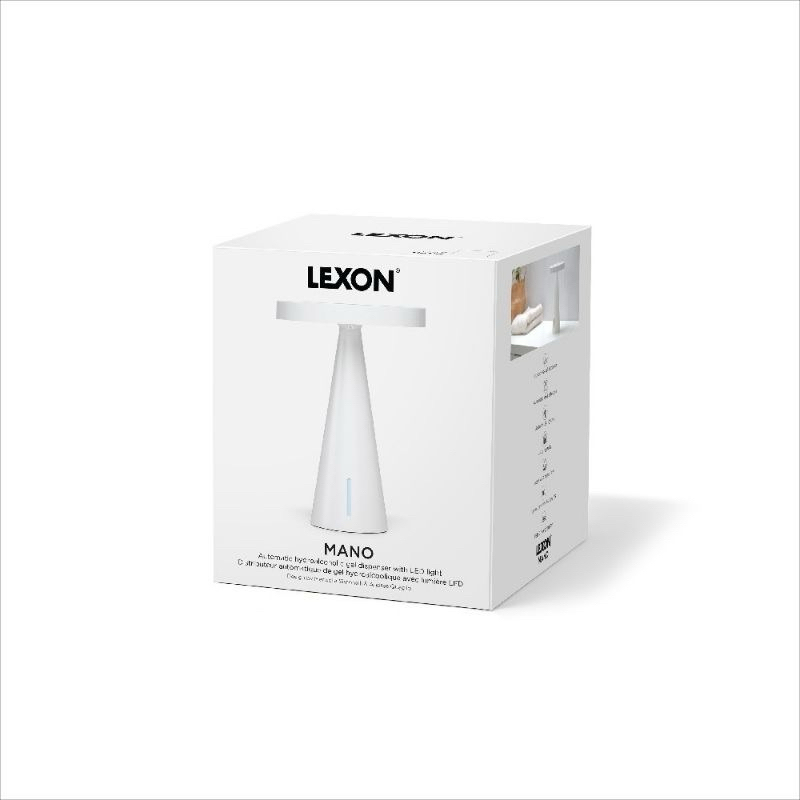 LEXON MANO 自動感應美型乾洗手機-極簡白