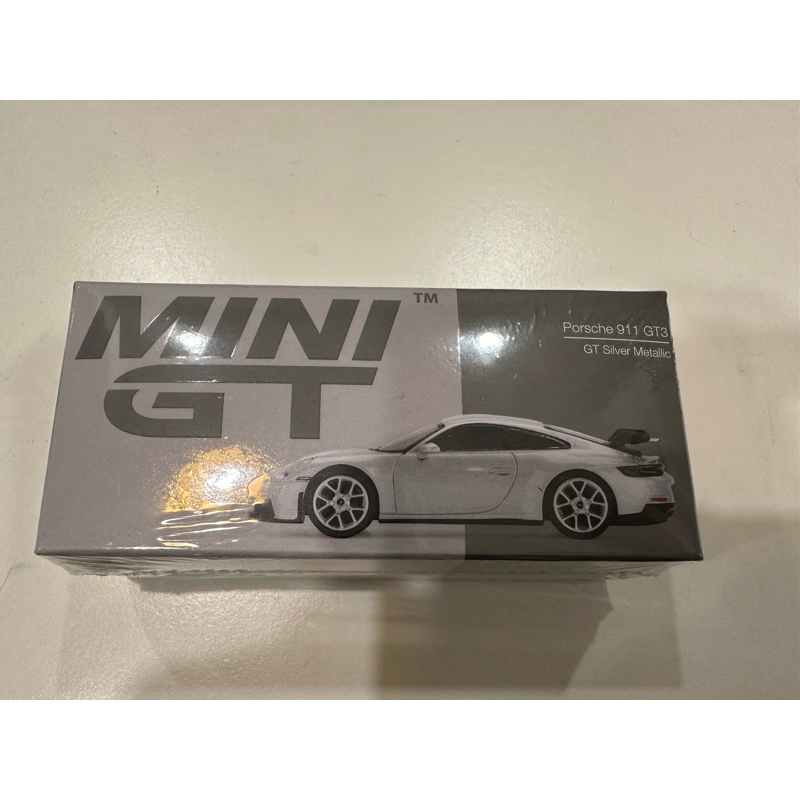 1/64 Mini GT Porsche 911 992 GT3 390 銀 左駕 1:64