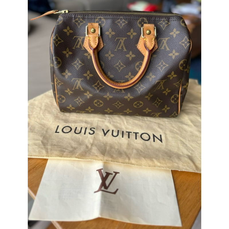 LV speedy 25 保證真品（附紙袋、防塵袋、新光三越購買證明）