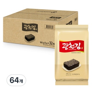 現貨加速出貨 🇰🇷韓國 廣川傳統海苔包飯海苔 金色（5g/包）（一箱32包） 飯捲 壽司海苔 獨立包 元本山