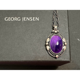 Georg Jensen喬治傑生#581紫水晶項鍊(泰製，1995年度放大版)