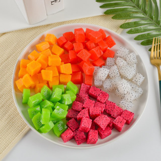 區肯 模擬食物 芒果 火龍果 哈密瓜 水果丁 造型模型