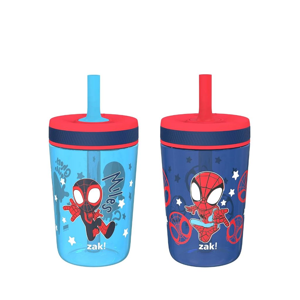 預購 443ML 塑膠款兩入🚀空運🚀美國 蜘蛛人 吸管水壺 吸管水杯 Spider-Man 吸管杯 兒童 杯子