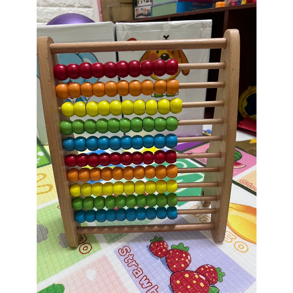 🐹台灣現貨🌈 出清- 數學玩具兒童算盤 木製教具