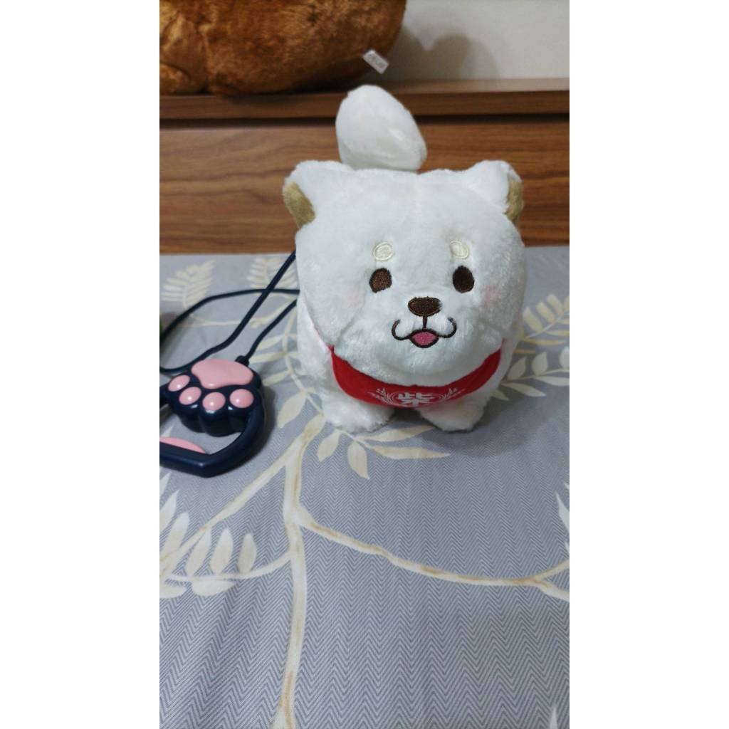 [二手保存良好]忠犬麻糬柴犬-牽繩白色 忠犬もちしば 玩偶 布偶 日本 夾娃娃機 可自取