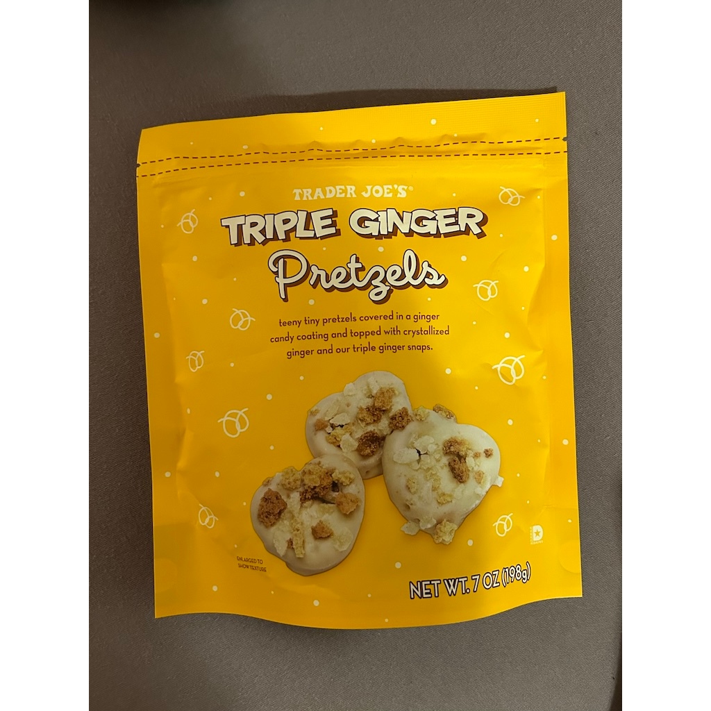 Trader Joe's薑糖蝴蝶餅（期間限定）Triple ginger pretzels
