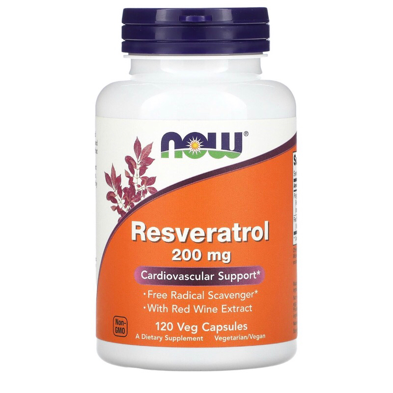 【🈵️千免運】NOW天然白藜蘆醇Resveratrol 120粒