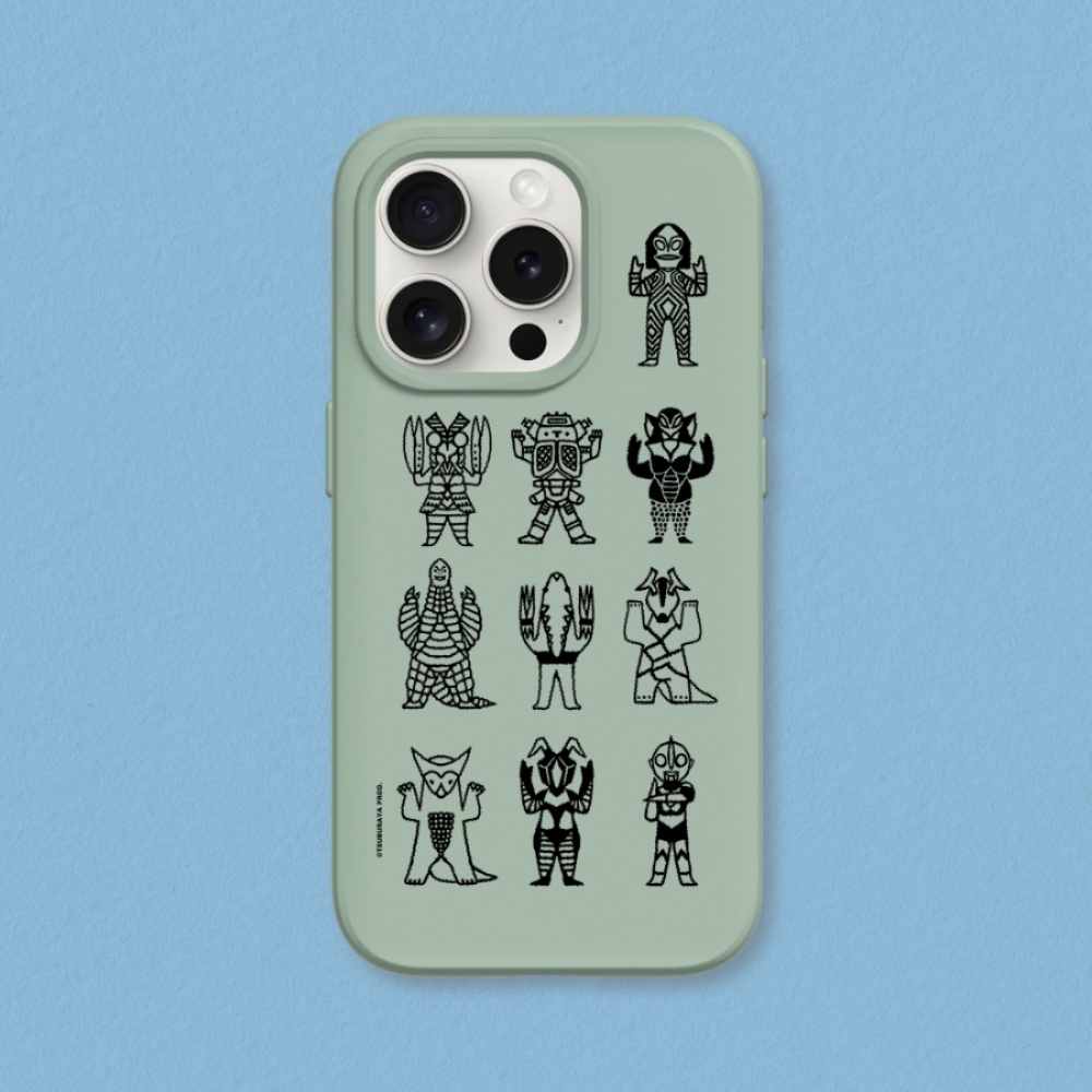 犀牛盾 適用iPhone SolidSuit防摔背蓋手機殼∣超人力霸王系列/怪獸圖鑑