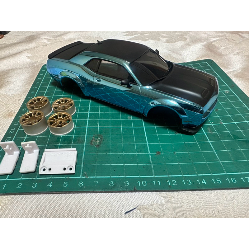 Kyosho Mini-Z Dodge SRT Hellcat 客製化電鍍