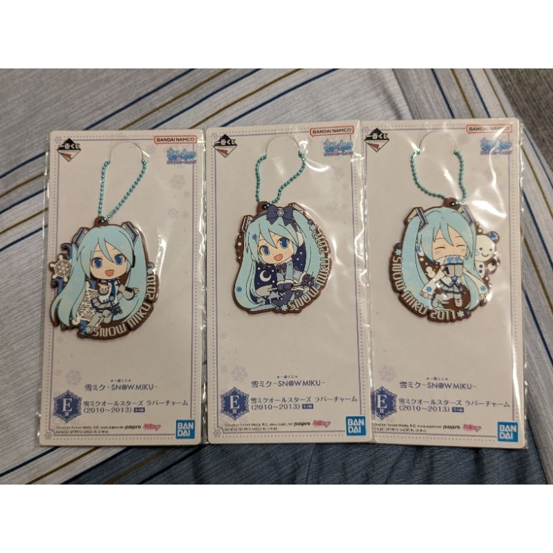 雪初音 初音未來 軟膠 吊飾 一番賞 F賞 SNOW MIKU 雪初音 2010-2013