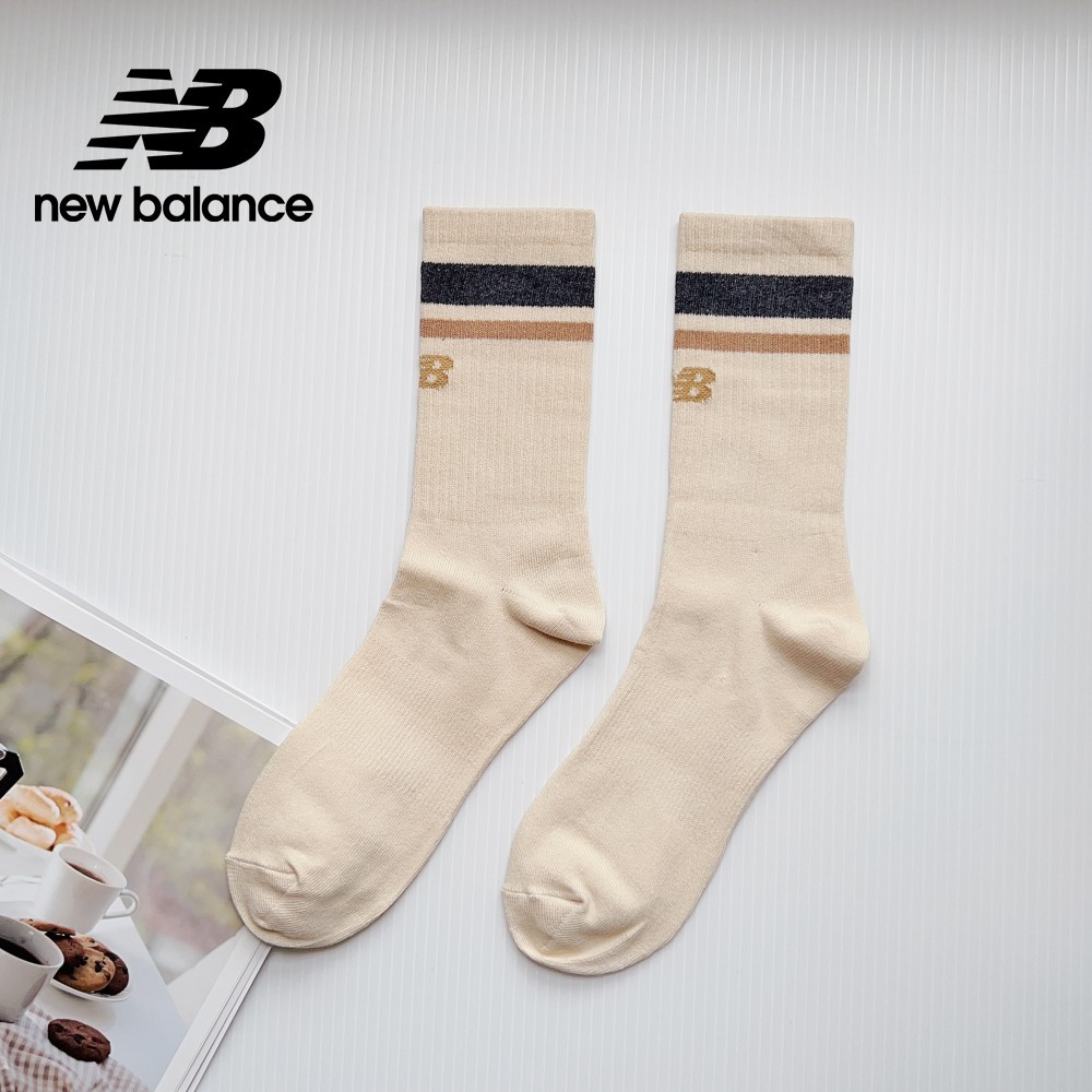 【New Balance】 NB MIT條紋長襪_中性_杏色_LAS32161LIN