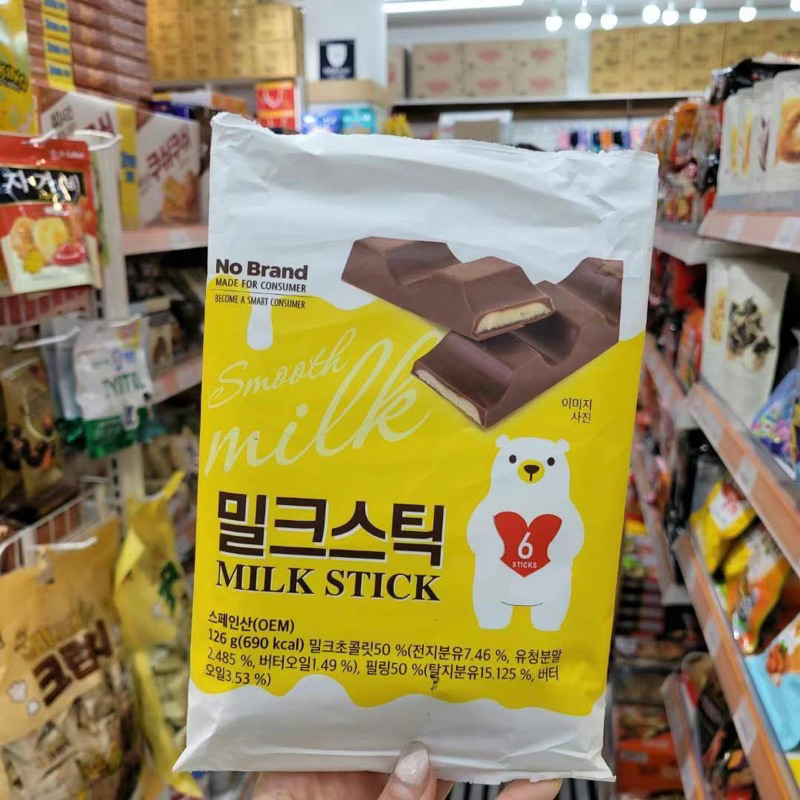 🎀韓國直送✈️No Brand牛奶巧克力126g