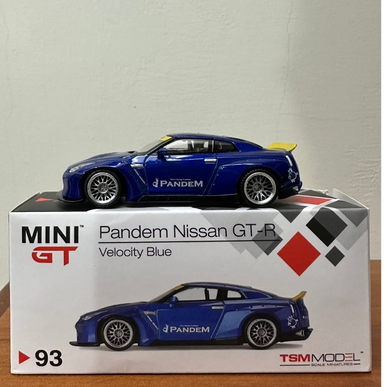 泡泡TOYS MINI GT 93 NISSAN GTR R35 已拆含膠盒