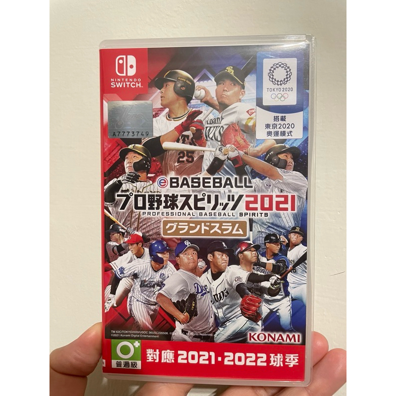 Switch 二手 野球魂2021 大滿貫 中文封面代理版/（遊戲選單部分中文）