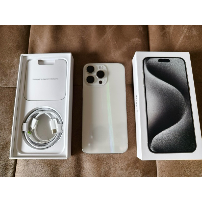 Apple iPhone 15 Pro Max 256g 白 白色 銀色 二手 備用機